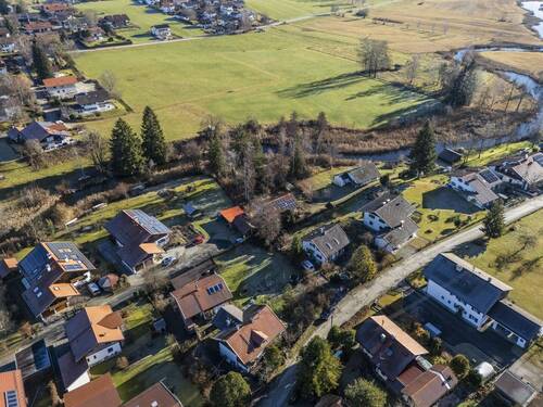 Drohnenaufnahme - Grundstück in Uffing zum Kaufen