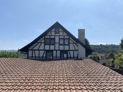 Nordwest Ansicht -Dach vom Hallenanbau - 