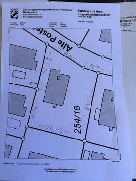 Lageplan mit Maßen - 