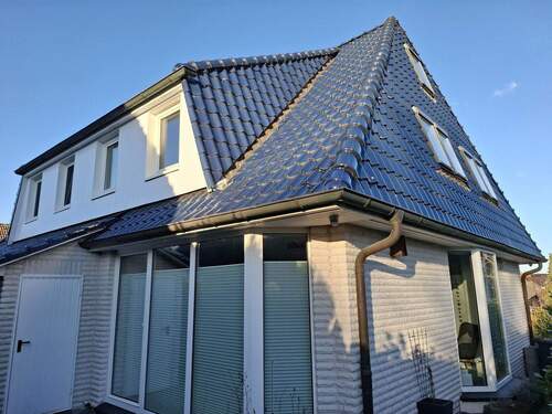 Außenansicht vom Garten - 4 Zimmer Doppelhaushälfte zum Kaufen in Buxtehude