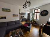 Wohnzimmer mit Küche.jpeg - 2 Zimmer Etagenwohnung zum Kaufen in Leipzig
