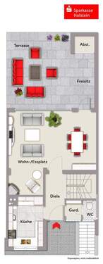 Skizze Erdgeschoss - 