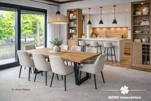 KI Home Staging - Esszimmer u. Küche - 