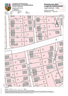 Katasterkarte Bous Dresdener Str. 1 - 