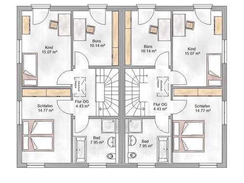 Graz_og_beide Seiten.jpg - 4 Zimmer Doppelhaushälfte in Seukendorf