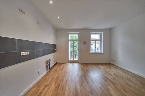 Wohnküche - Referenz - Sanierter Wohntraum & Erstbezug- 2-Raum-WE - West-Balkon, FBH, Parkett, CAT-7 Netzwerk, Wohnküche