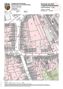 Katasterkarte Roden Mühlenstraße 11 - 