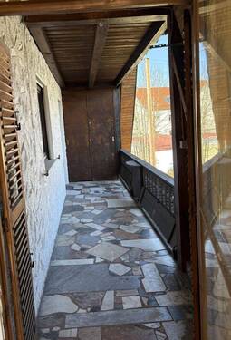 Blick auf den Balkon - 