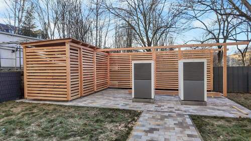 abschließbarer Fahrradschuppen & Müllhaus - 