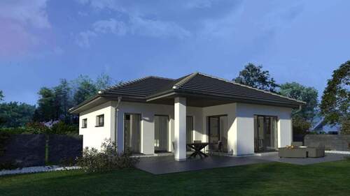 Ansicht Garten - 3 Zimmer Bungalow in Helmsheim