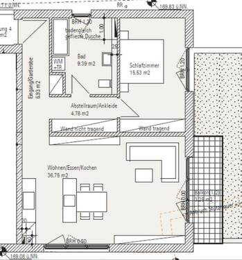 Bild 2 - 2 Zimmer Etagenwohnung zur Miete in Oberschopfheim