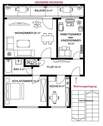 Grundriß der Wohnung - 