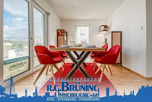 Esszimmer - Moderne 3-Zimmerwohnung mit Einbauküche in Kehl