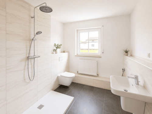 Bad mit Dusche - 