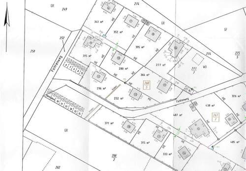 Grundstücksplan Nr.9, 315m² - 