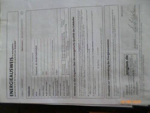 Energieausweis - 