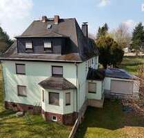 Burgstädt bei Chemnitz: Zweifamilienhaus mit Einliegerwohnung, Garage & 3.420 m² Garten im Grünen - Burgstädt / Burkersdorf