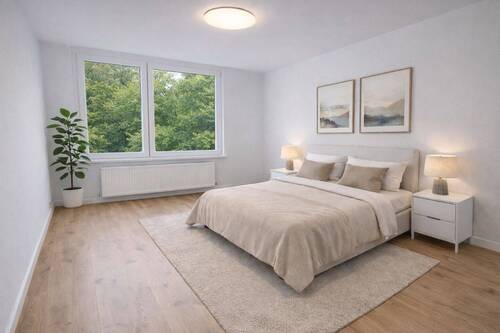 Schlafbsp. - Erstbezug nach Sanierung - Helle 3-Zimmer-Wohnung mit Balkon in begehrter Lage, provisionsfrei