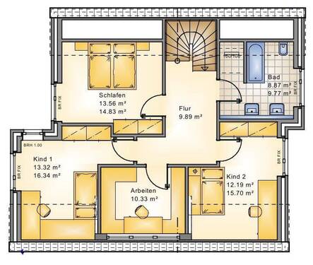 Dachgeschoss - Einfamilienhaus mit 147,00 m² in Oldenburg / Wechloy zum Kaufen