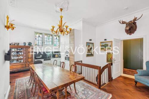 Essbereich mit Zugang zum Erdgeschoss - Etagenwohnung mit 195,00 m&sup2; in Berlin zum Kaufen