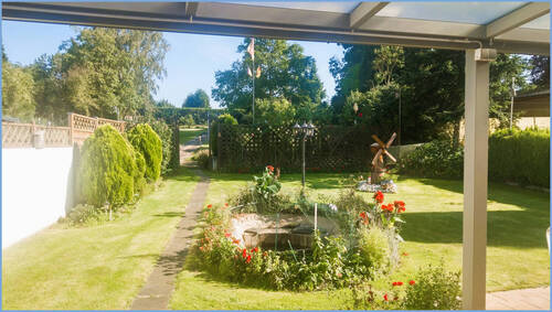Terrasse - Blickrichtung Garten - 5 Zimmer Einfamilienhaus zum Kaufen in Rommerskirchen