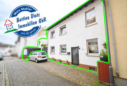 Außenansicht - DIETZ: Gepflegtes Einfamilienhaus mit Nebengebäude, Keller und Stellplatzfläche in Groß-Umstadt!