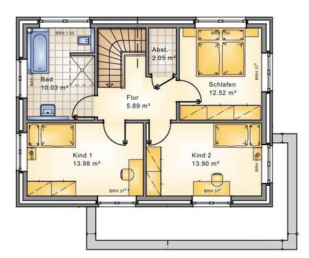 Dachgeschoss - Einfamilienhaus mit 138,00 m² in Apen / Augustfehn zum Kaufen