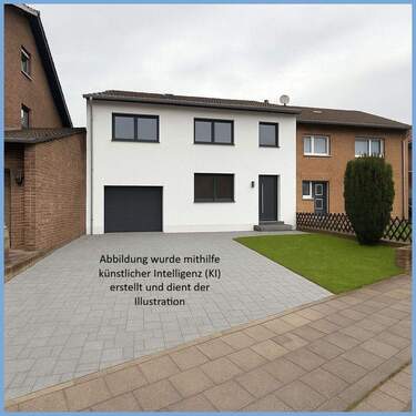 Straßenansicht (Illustration) - 5 Zimmer Einfamilienhaus zum Kaufen in Bergheim