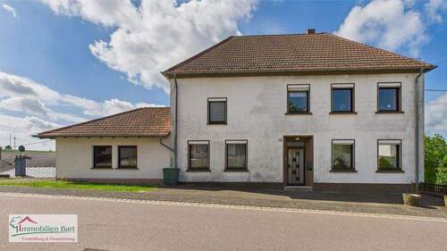 Straßenansicht - 15 MIN. BIS L-REMICH: WOHNHAUS MIT ELW + GROSSER GARAGE