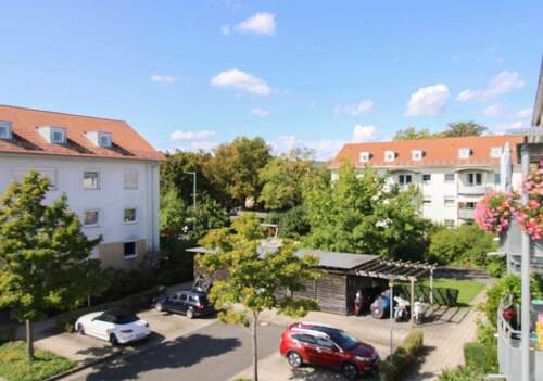 Aussicht Balkon - 3 Zimmer Etagenwohnung zum Kaufen in Fürth