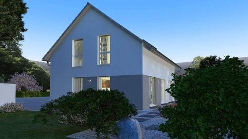 Ansicht Garten - Einfamilienhaus mit 161,00 m&sup2; in Schiffweiler zum Kaufen