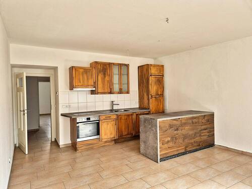 Wohnküche.jpg - zentral gelegene, hochwertige 2-Raum-EG-Wohnung mit Einbauküche und Fußbodenheizung