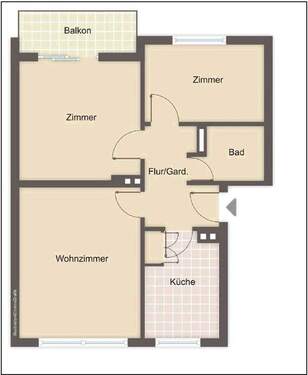 Bild 4 - Etagenwohnung mit 53,00 m&sup2; in Köln zum Kaufen