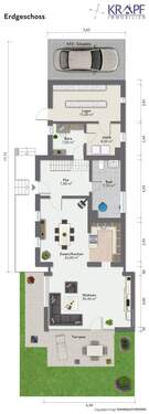 Erdgeschoss mit KFZ + Terrasse - 