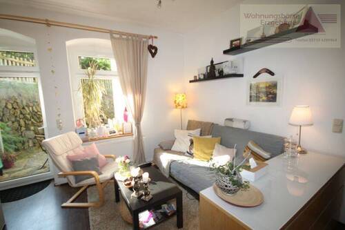 Wohnküche - Kleine 2-Raum-Wohnung mit Einbauküche und Terrasse zentrumsnah in Annaberg!!