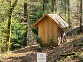 Waldverkauf-Mainhardt.jpg - Rückzugsort & Familienidyll: Wald mit eigenem See, Hütte und Bächchen im Mainhardter Wald