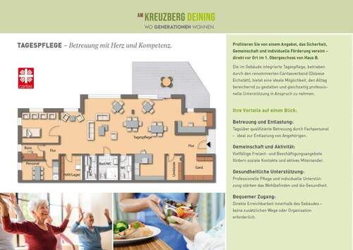 Caritas betreibt Tagespflege - 