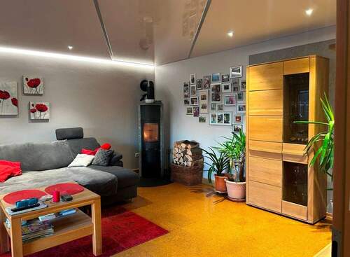 2 Gemütliches Wohnzimmer im EG.jpg - 6 Zimmer Doppelhaushälfte in Schonungen