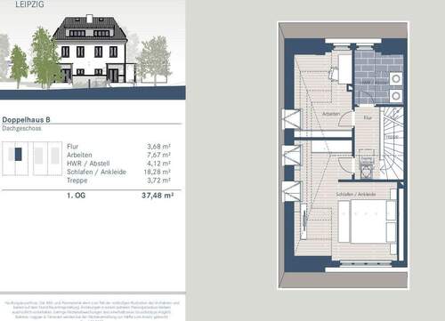 Doppelhaus B Dachgeschoss - 