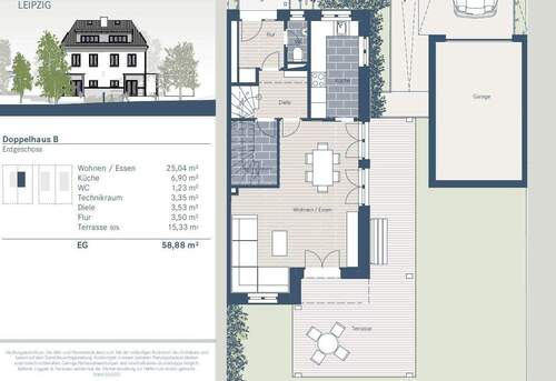 Doppelhaus B Erdgeschoss - 