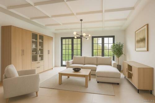 Wohnzimmer EG Visualisierung - 8 Zimmer Einfamilienhaus in Glees