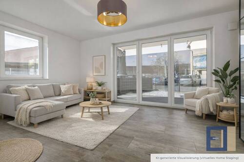 Wohnzimmer Beispiel - 4 Zimmer Etagenwohnung zum Kaufen in Rüsselsheim