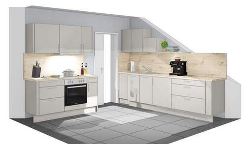 Küche mit neu geplanter EBK - 