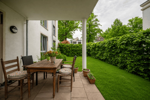 Terrasse mit Garten - 3 Zimmer Terrassenwohnung in Berlin