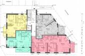 Wohnung gelb markiert - 