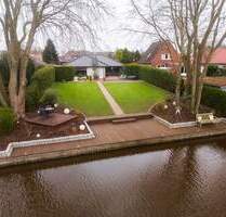 Rarität in Toplage: Einzigartiger Bungalow mit privatem Wasserzugang - Hinte