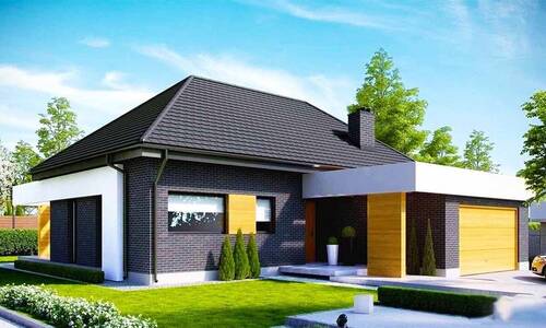 Sidney Titelbild - BauGlück - Ihr energieeffizientes Bungalow aus hochwertigen Paneelen zum unschlagbaren Preis!