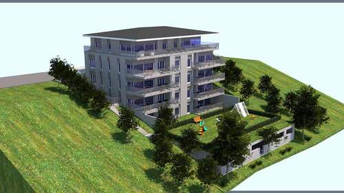 Ansicht Südwest - 3 Zimmer Etagenwohnung in Überlingen