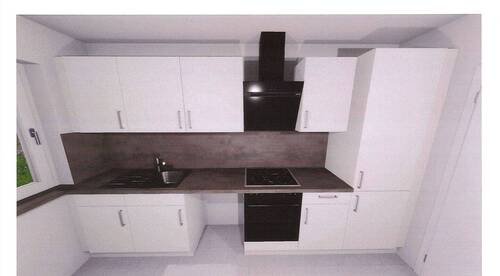 Ansicht Küche neu Bild 1 - Erstbezug nach Sanierung 2-Zimmer Wohnung mit Garten