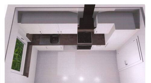 Draufsicht Küche neu - 3 Zimmer Etagenwohnung zur Miete in Winsen